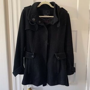 Black belted coat